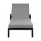Armen Living Grand Outdoor Patio Adjustable Chaise Lounge Chair in Aluminum with Gray Cushions 840254332713 - alternate 2